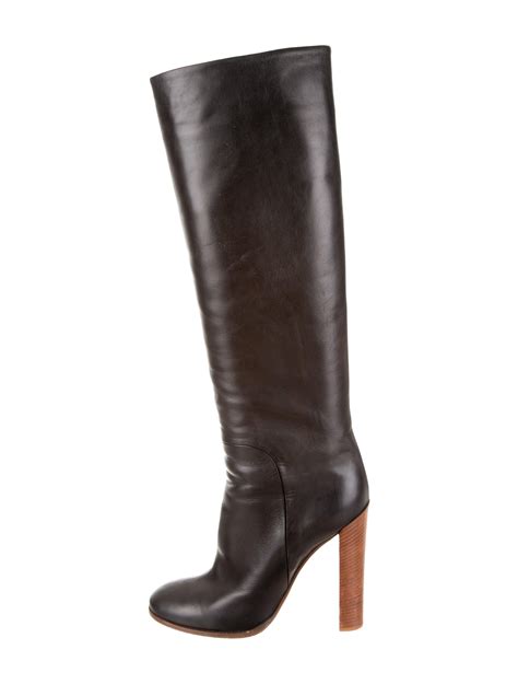 celine military boots|celine knee high boots.